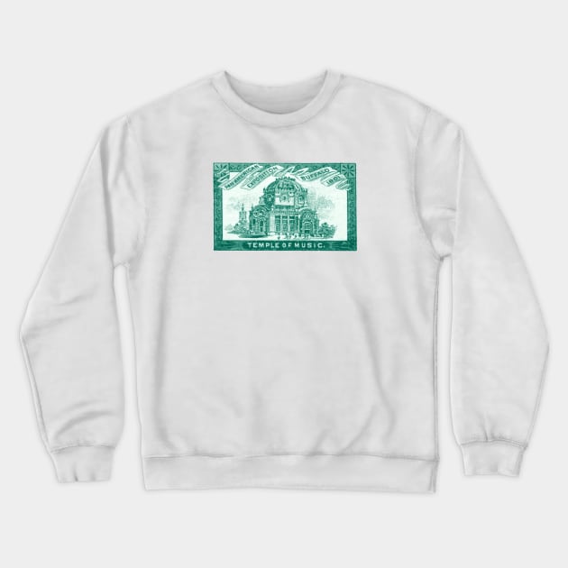 1901 The Temple of Music Crewneck Sweatshirt by historicimage